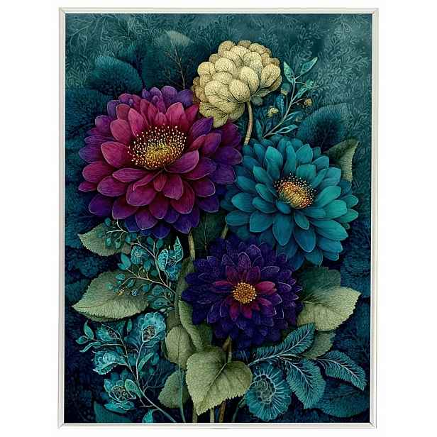 Plakát Rámeček Hliníkový Přírodní Dekorace Zahrada Květy Kytice Boho 60x80