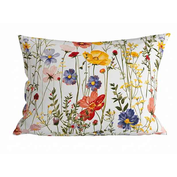 Povlak na polštář z mikrovlákna WILDFLOWERS 70x90 cm, barevný