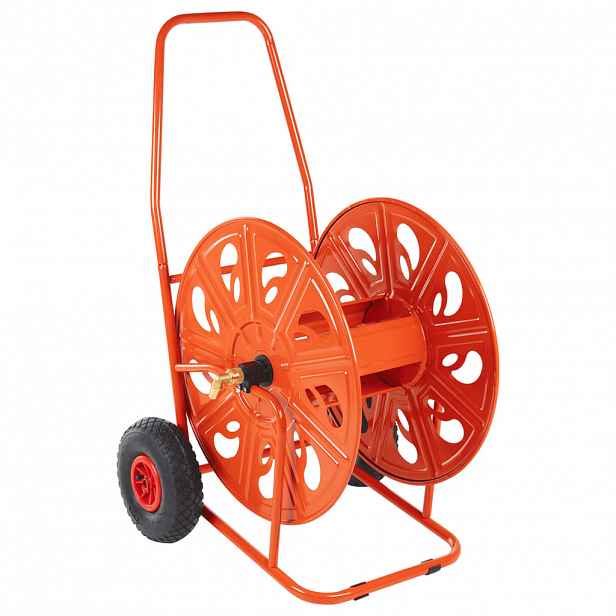 vidaXL Vozík s hadicovým navijákem pro 140 m 3/4" hadice ocel