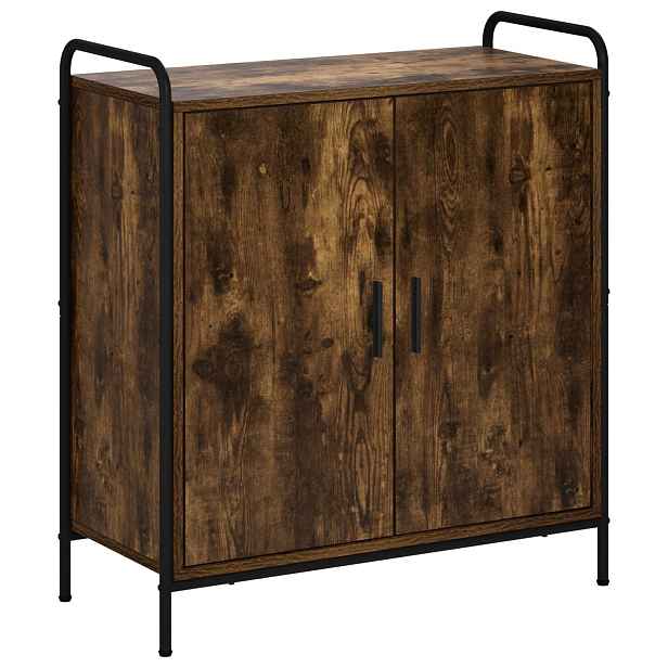 vidaXL Servírovací skříň Kouřový dub 97 x 33 x 81 cm Kompozitní dřevo