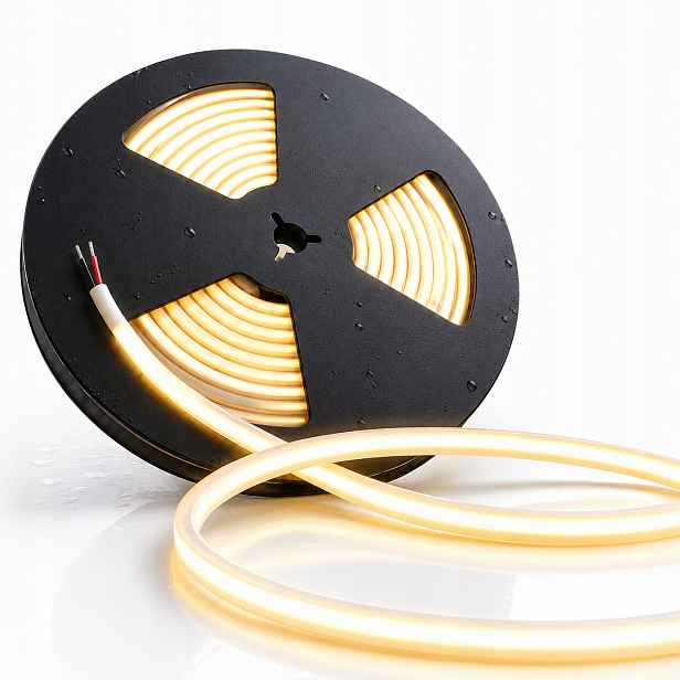 Cob Led páska teplá bílá 3000K do sauny a bazénu IP68 24V 10W/m 5 m