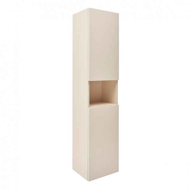 Koupelnová skříňka vysoká SAT Feel 36x165x32 cm béžová mat SATFEELV36BE