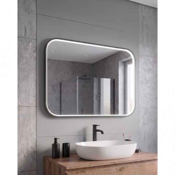Amirro VERONA ROUNDED zrcadlo 60x80 cm černá 412-689