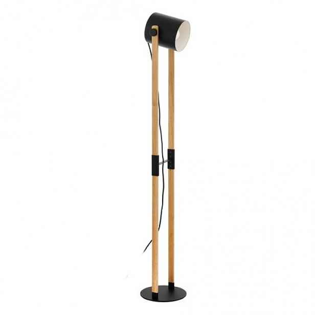 Eglo HORNWOOD stojací lampa černá, krémová ocel 43521