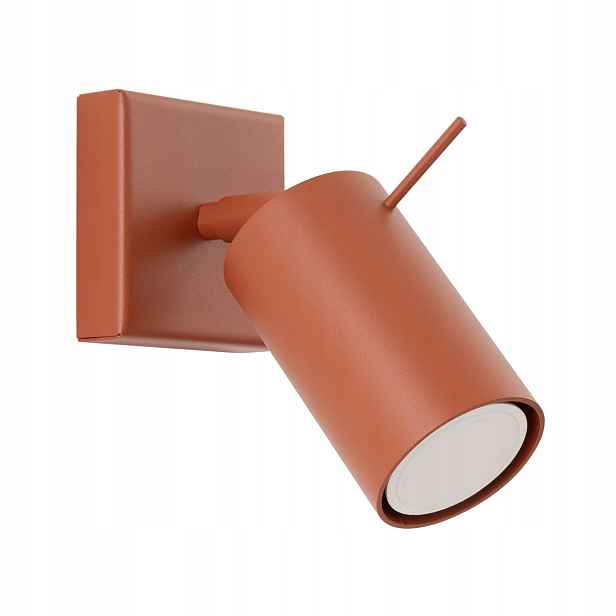 Nástěnné svítidlo cihlové Lampa na zeď pohyblivá tuba červená Sollux