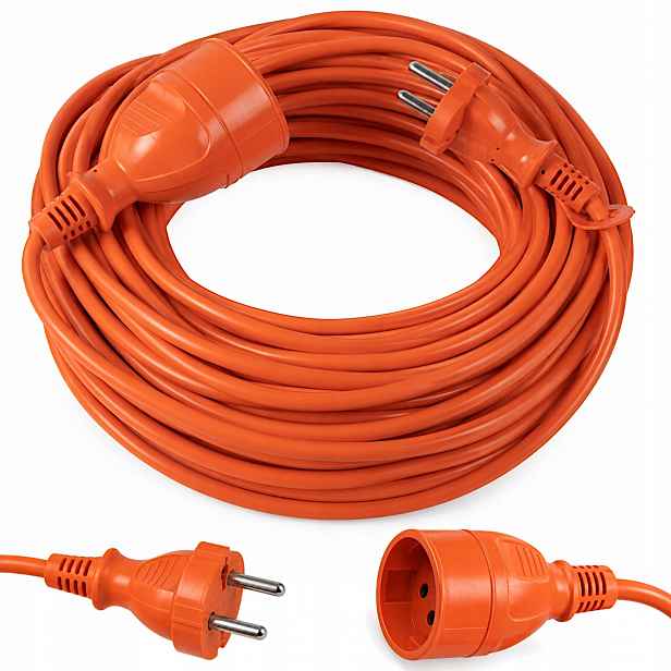 Prodlužovací Kabel Stavební Jednozásuvkový Oranžový 10A Stalco 30 m