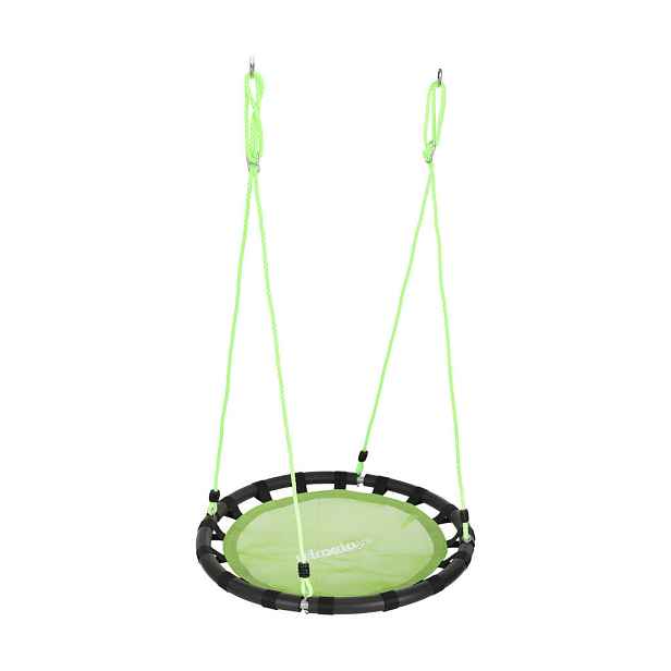 Relaxdays HOUPAČKA Zelená hnízdová kulatá 80 cm nastavitelná výška