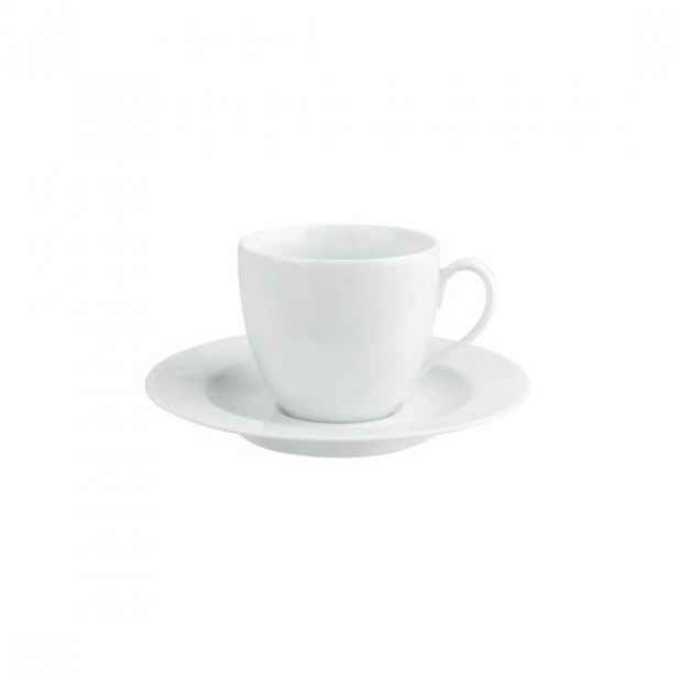 Sada šálků s podšálkem "Gastronomi", porcelán, 190 ml, bílá - Porland