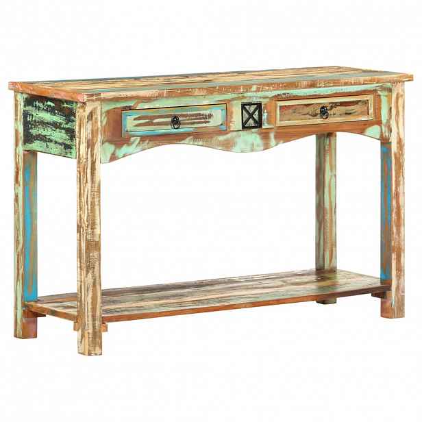 vidaXL Konzolový stolek 120 x 40 x 75 cm masivní recyklované dřevo