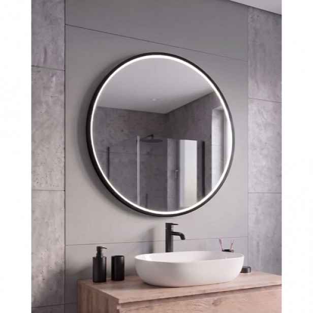 Amirro VERONA RONDE zrcadlo 80x80 cm černá 412-641