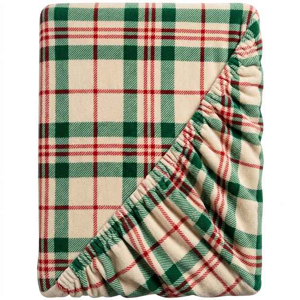 Prostěradlo mikroplyš WINTER PLAID 90x200 cm barevné