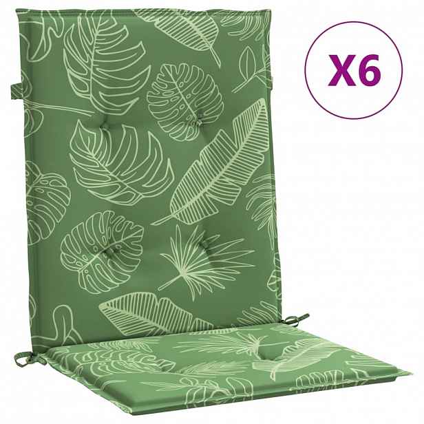 vidaXL Opěradlové polštáře 6 ks Oxford látka Listový design