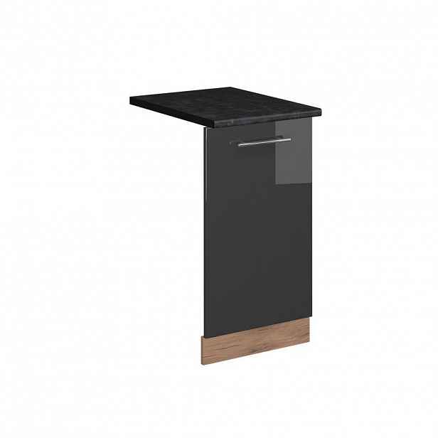 Vicco ČELNÍ PANEL MYČKY Fame-Line Antracitový vysoký lesk 45 cm , PD Antracit