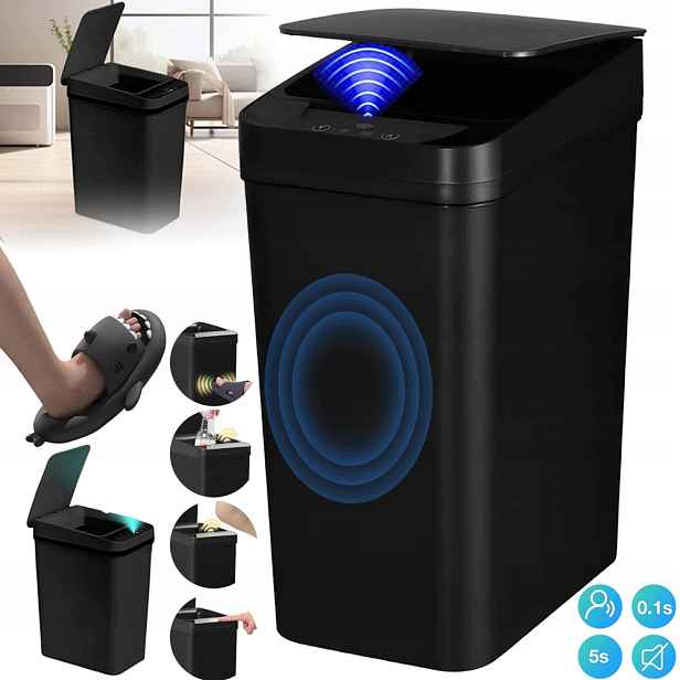 Automatický Odpadkový Koš S Bezdotykovým Senzorem Pohybu, Voděodolný, 12 L