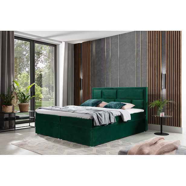 Boxspring Meron Rozměr: 140 x 200 cm, látka: Kronos 19