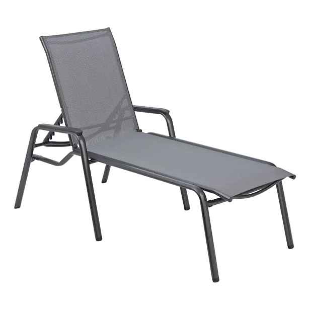 KETTLER Zahradní lehátko CIRRUS SILVER LINE - antracit/šedá