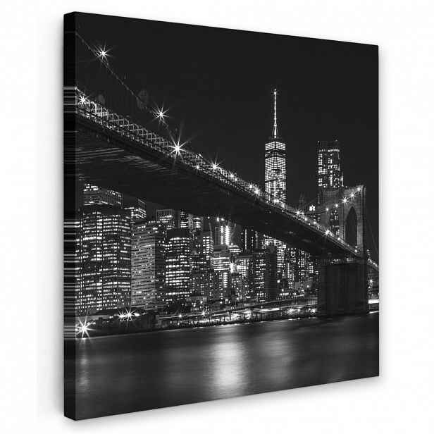 MuchoWow OBRAZ NA PLÁTNĚ New York - Brooklyn - most 20x20 cm