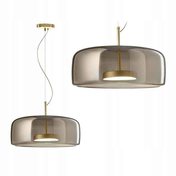 Závěsná stropní Led lampa Moderní skleněná šedá do obývacího pokoje Toolight