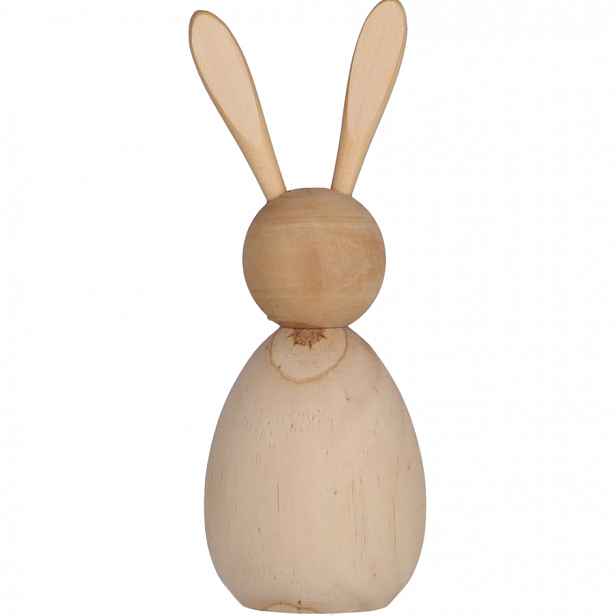 Dřevěný zajíček BUNNY DAISY 17,5 cm přírodní