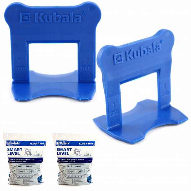 Kubala Smart Level Klipsy Pro Vyrovnávání Dlaždic 1 MM Sada 1000 Kusů