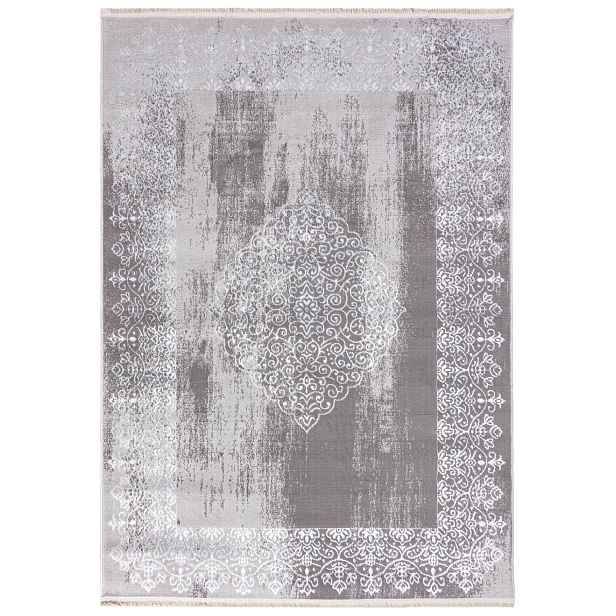 Koberec do obývacího pokoje béžový 160x230 cm vintage, klasický, měkký, pro alergiky