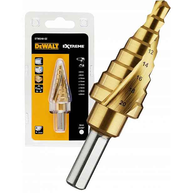 Vrták z kovu 6-20 Titan DeWALT DT90248