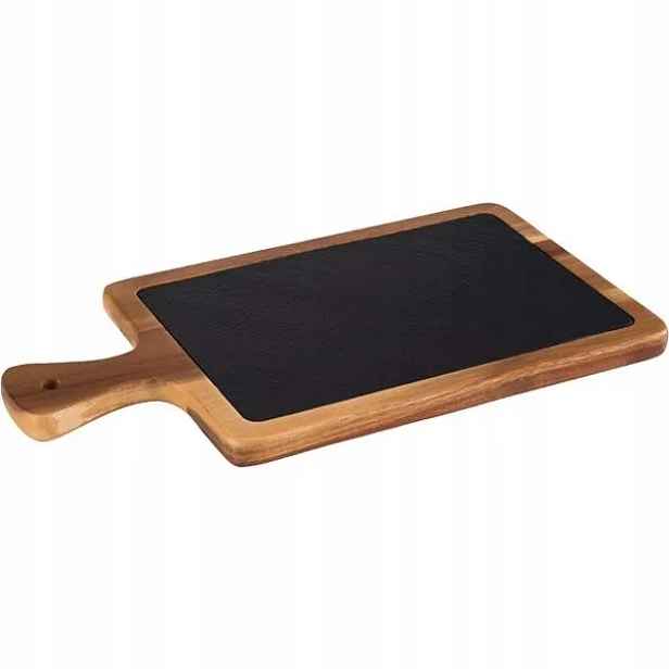 Servírovací prkénko Aps 24x18 cm, dřevo/břidlice