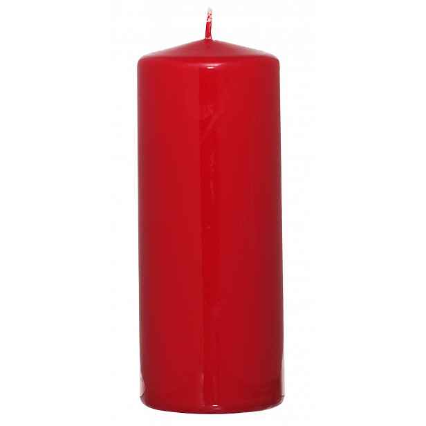 Válcová svíčka červená, 15 cm