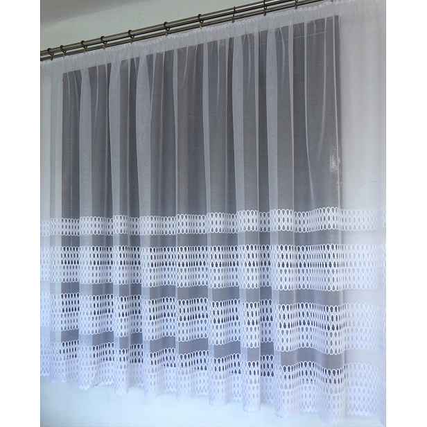 Mg Záclona 618/354 Bílá 300X160 cm hotová s páskou M