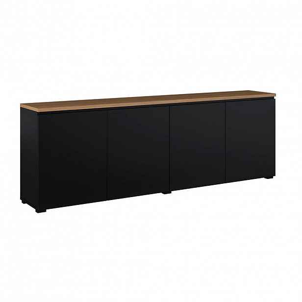 Petits-meubles SIDEBOARD Liko Černá a dřevěná