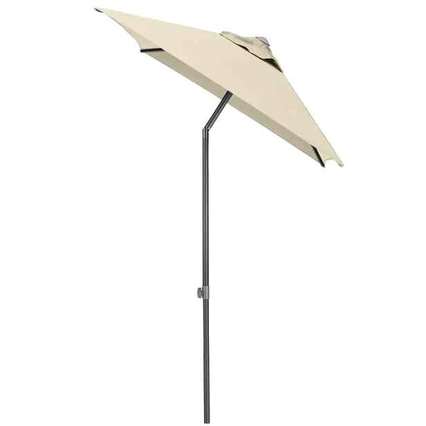 KETTLER Slunečník KETTLER EASY PUSH 150x210 cm - matný antracit/béžová - voděodolný