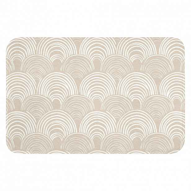OnlyWow WC PŘEDLOŽKA Vlny - Textura - Béžová 60x40 cm