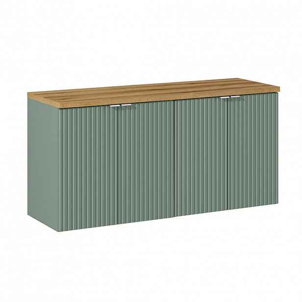 Petits-meubles SKŘÍŇKA POD UMYVADLO 120cm Jade Zelená a dřevo