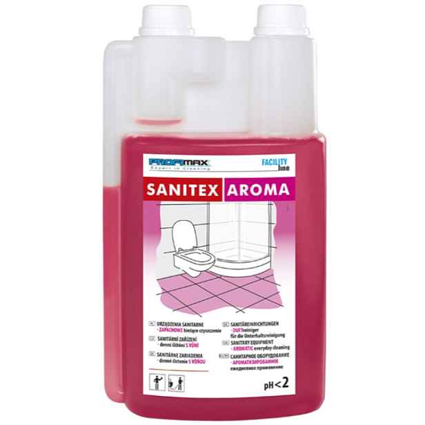 Profimax, Profibasic PROFIMAX Sanitex Aroma sanitární každodenní čistič se zvýšenou parfemací malina 1 L