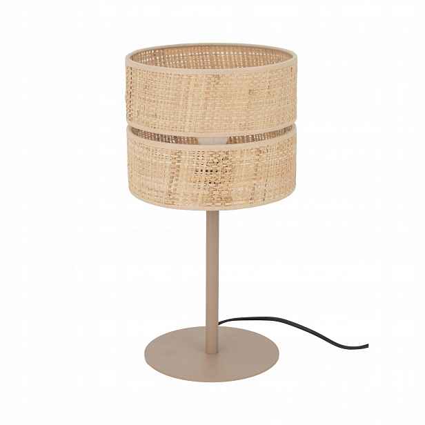 Stolní lampa Calma Béžová Moderní Boho 15W E27 pro kabinet Tk Lighting