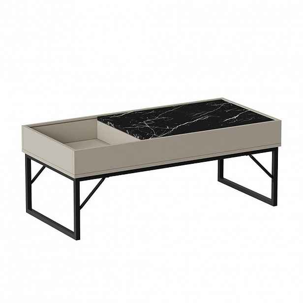 Vicco KONFERENČNÍ STOLEK Lunero Krémová 105 x 50 cm