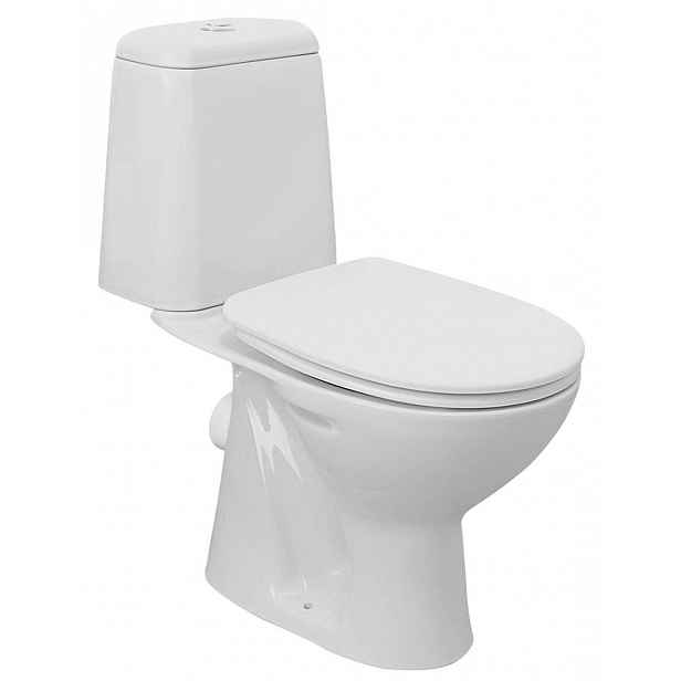Aqualine - WC kombi Riga, zadní odpad, bílá RG601