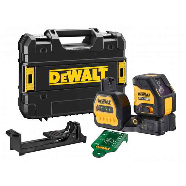 DeWALT - 12/18V AKU křížový laser, dosah 100 m, bez akumulátoru a nabíječky DCE088NG18