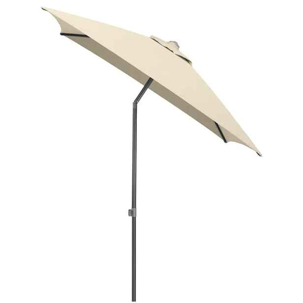 KETTLER Slunečník KETTLER EASY PUSH 200x200 cm - matný antracit/béžová - voděodolný