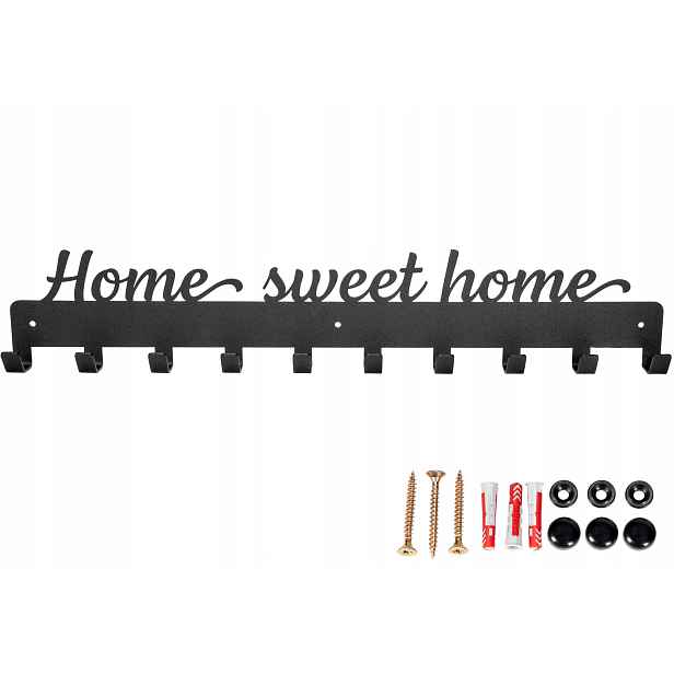 Kovový loftový věšák na oblečení Home Sweet Home