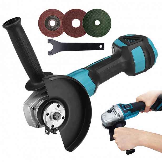 Úhlová Bruska Síťová 125 MM 800 W Přenosná Regulace 11000 Rpm