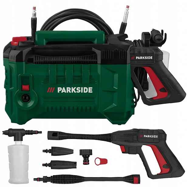 Zahradní Tlaková Myčka Parkside Phds B2 110 Bar Hadice 8M 3x Tryska Set