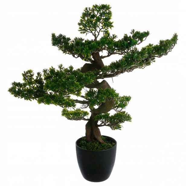 Dekorativní umělý stromek bonsai s krytem 80 cm