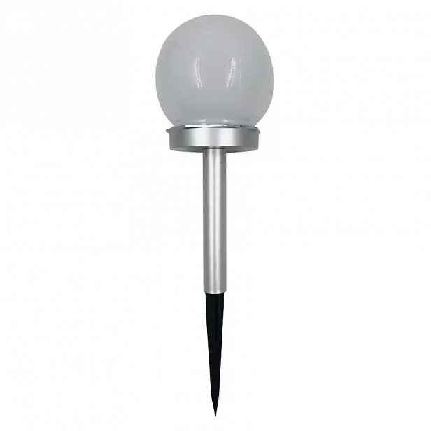 Solární svítidlo KULKA RGB 10CM SILVER EKO0613