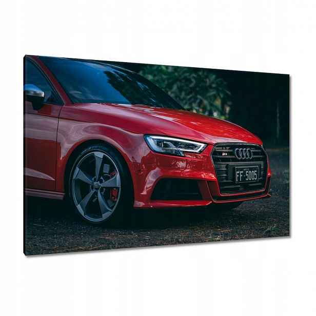 Obrazy 120x80 Červené Audi S3 Alufelgy