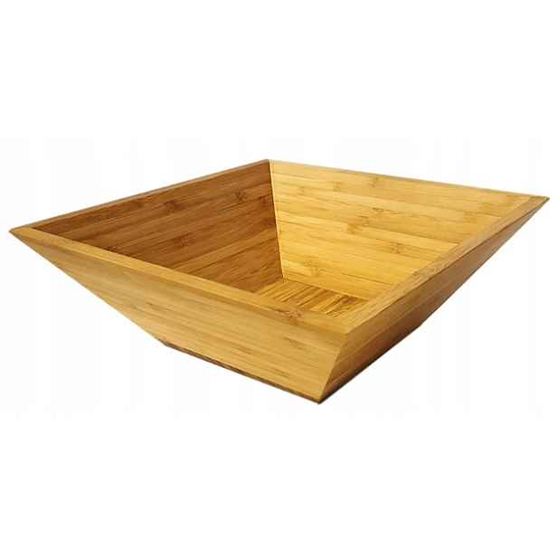 Bambusová Čtvercová Miska Na Předkrmy Ovoce Bamusová Nádoba Velká 28 cm