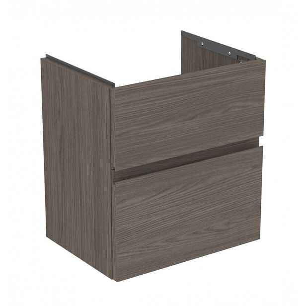 Ideal Standard Finesse - Umyvadlová skříňka, 50x38x55 cm, 2 zásuvky, Dark Elm E3378UR