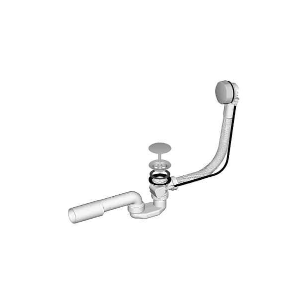Liv-Fluidmaster Vanový sifon LIV 5-446 s ovládáním bovdenem; přepad 80 cm
