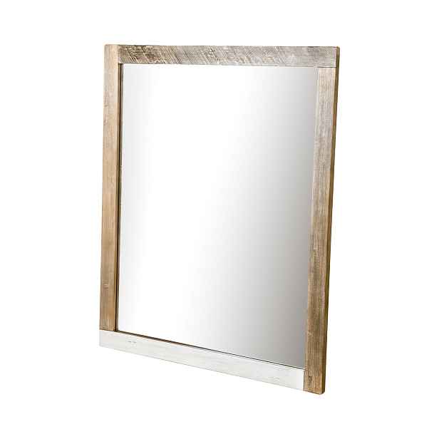 LivinHill Nástěnné zrcadlo Adesso 120 cm z masivu hnědé/šedé