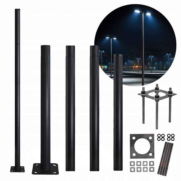 Stožár pro solární zahradní pouliční svítidlo 3 m 60 mm